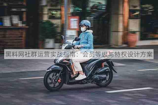黑料网社群运营实战指南：会员等级与特权设计方案