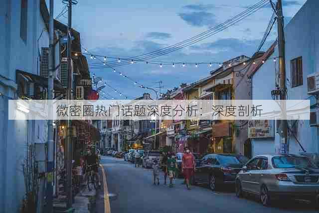 微密圈热门话题深度分析：深度剖析