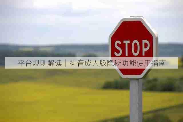 平台规则解读｜抖音成人版隐秘功能使用指南